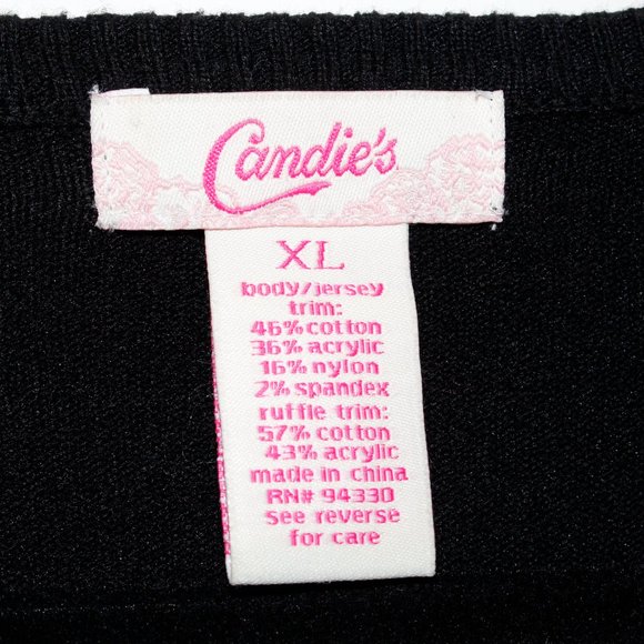 Candie's Vintage Y2K Ruffle Front Cardigan - Picture 5 of 16